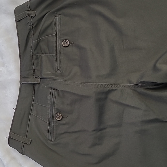 Women's Chino Pant Light Olive Tuxedo stripe - Picture 3 of 5
